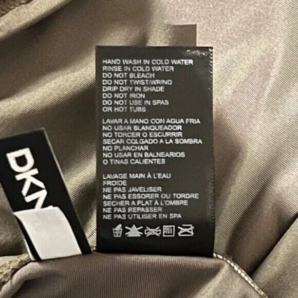 DKNY Olive Green Solid Hipster Bikini Swim Bottoms Extra Large NWT - Picture 6 of 8